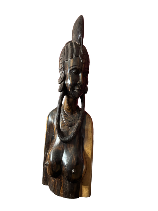 Hand Carved African woman art